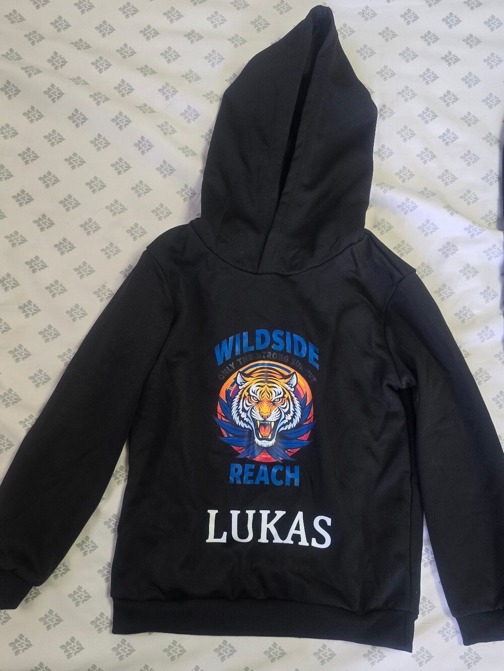 Boys’ Black Tiger Hoodie & Jogger Set – Size 5-6Y - Picture 3 of 12